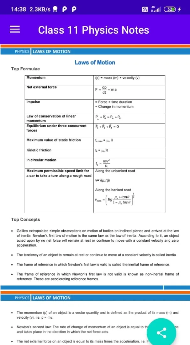 Class 11 Physics Notes | Indus Appstore | Screenshot