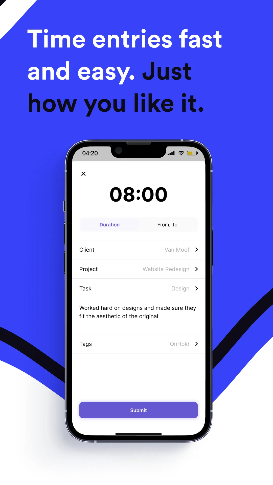 TimeChimp - Time Tracking | Indus Appstore | Screenshot