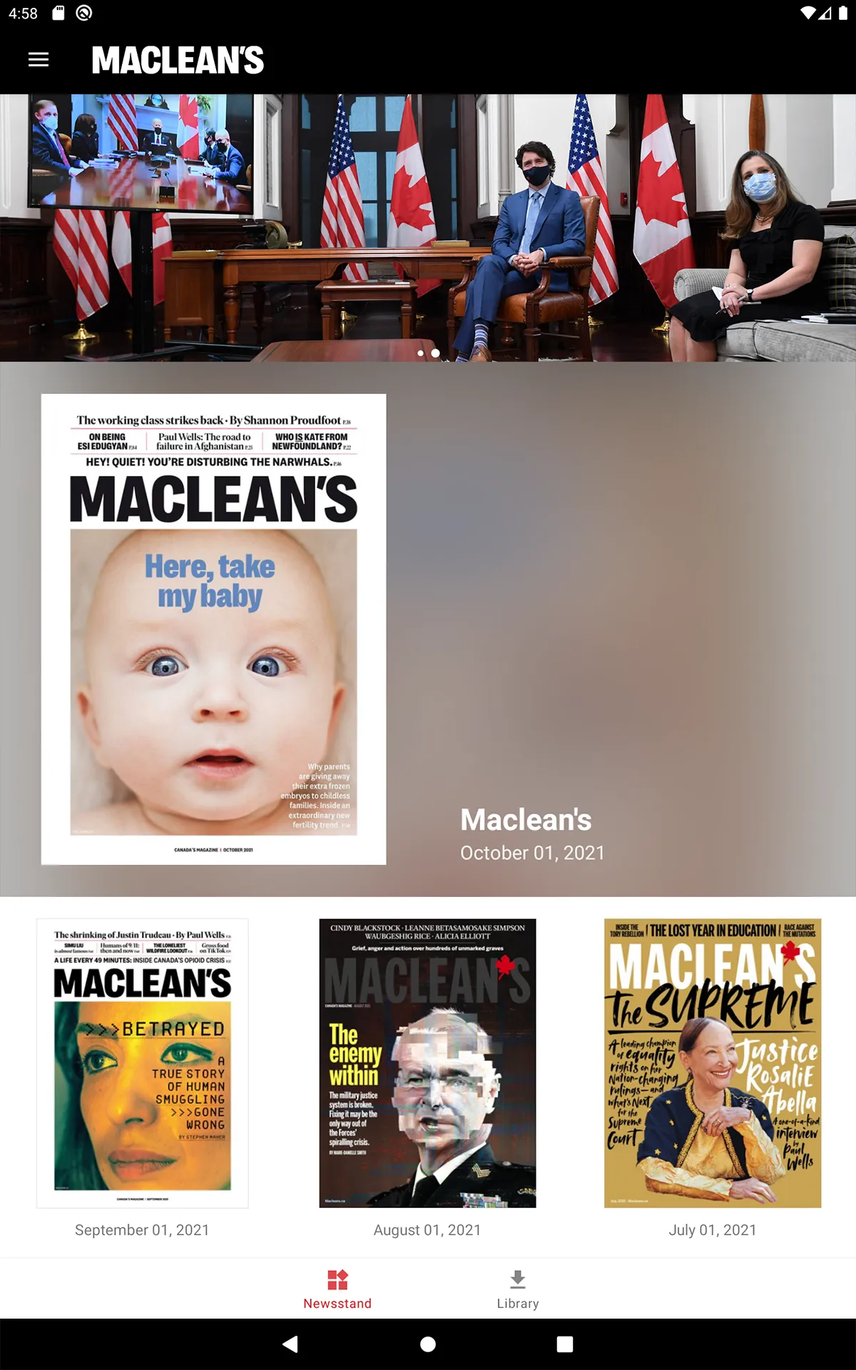 Maclean's Magazine | Indus Appstore | Screenshot