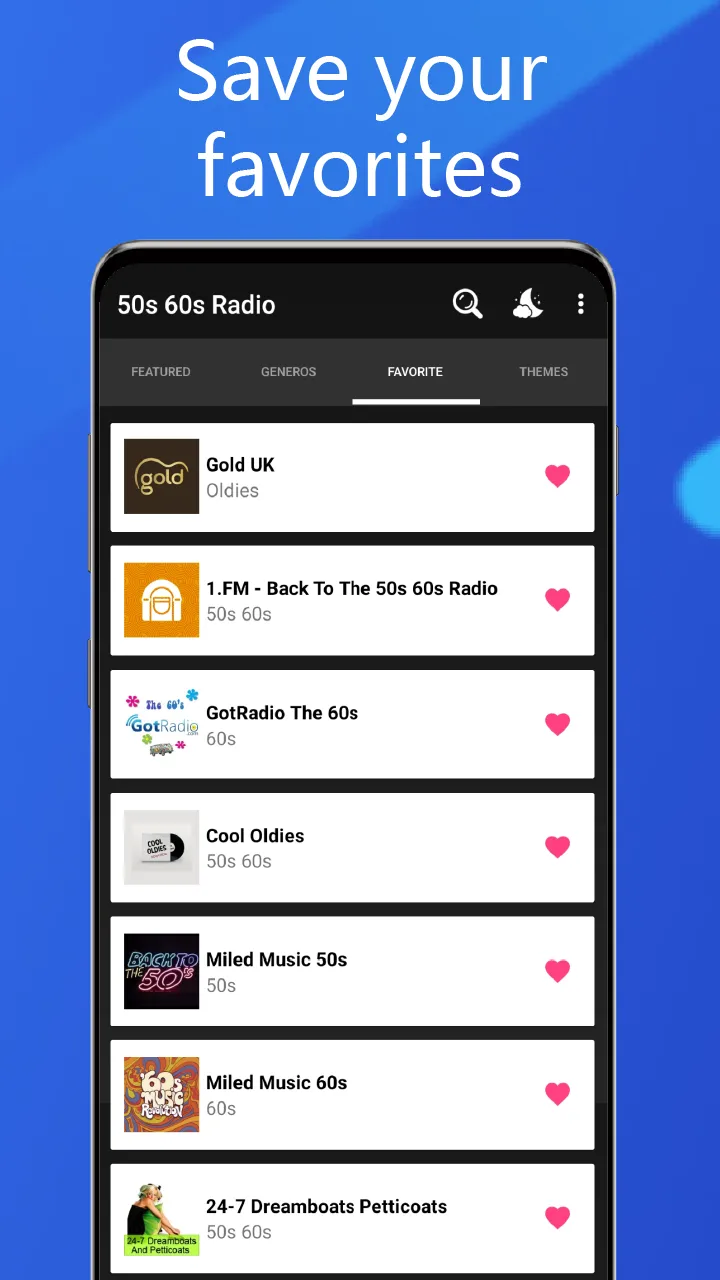 50s 60s Radio: Oldies Music | Indus Appstore | Screenshot