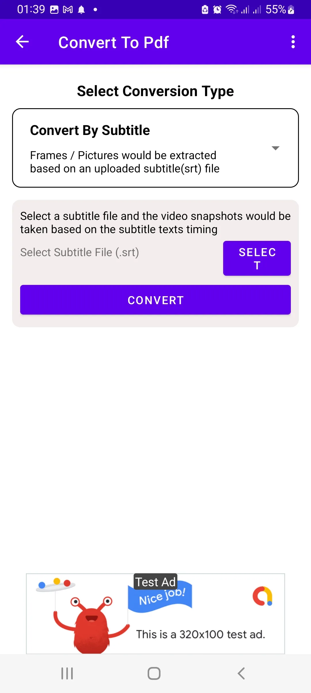 Convert Video To Pdf File | Indus Appstore | Screenshot