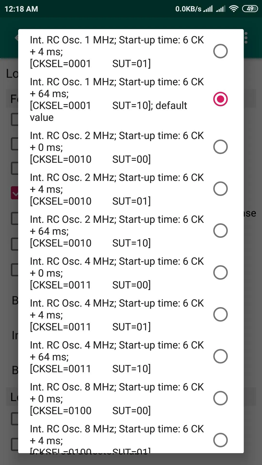 AVR Fuse Calculator | Indus Appstore | Screenshot