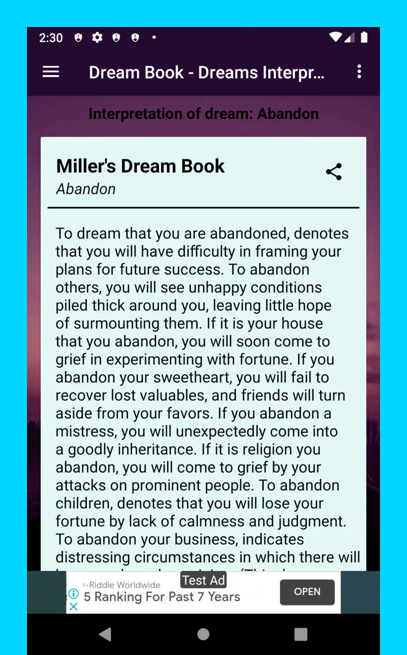 Dreams Dictionary | Indus Appstore | Screenshot