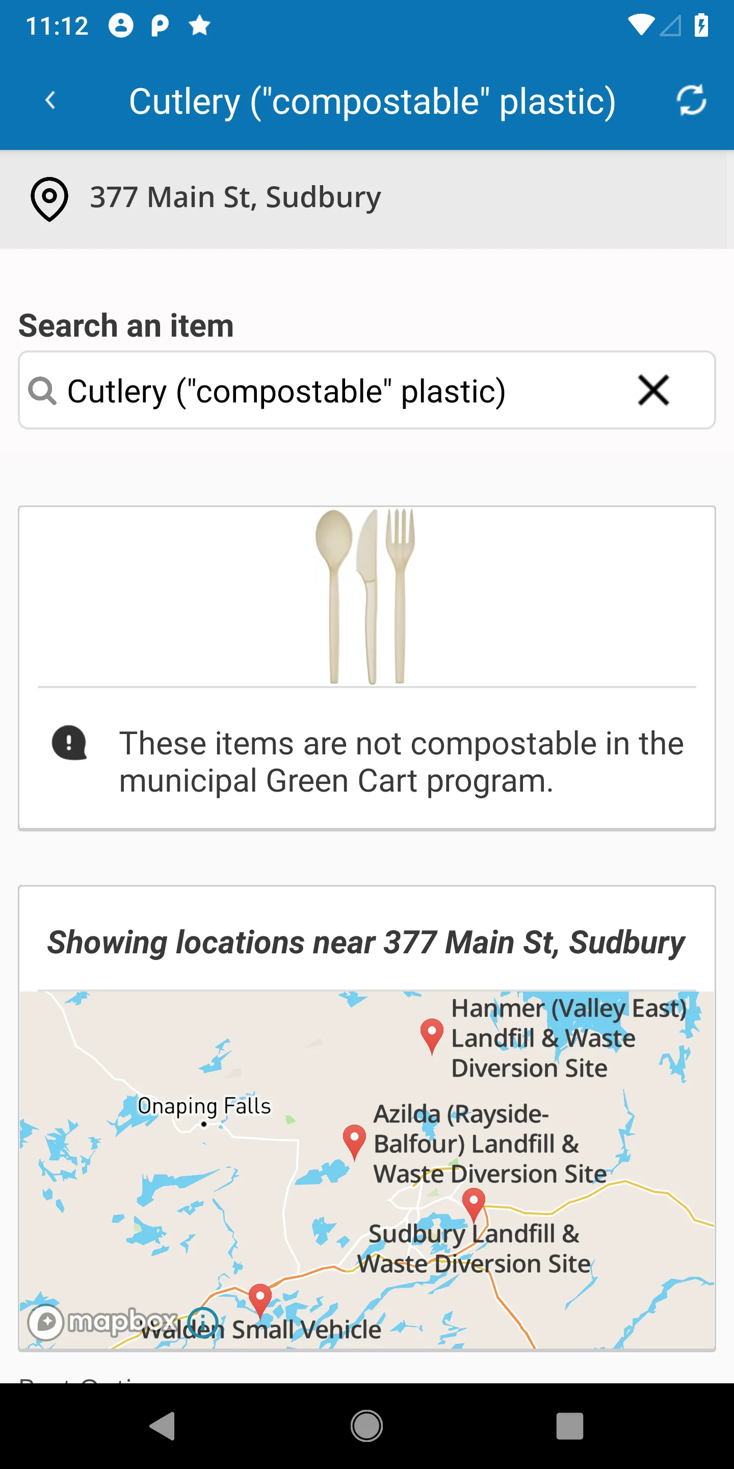 Waste Wise Greater Sudbury | Indus Appstore | Screenshot