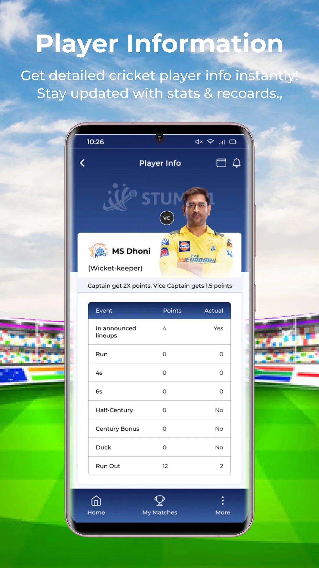 STUMP11: Fantasy Cricket App | Indus Appstore | Screenshot