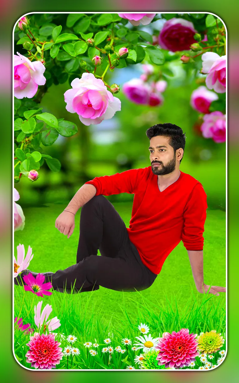 Flower photo editor frames | Indus Appstore | Screenshot