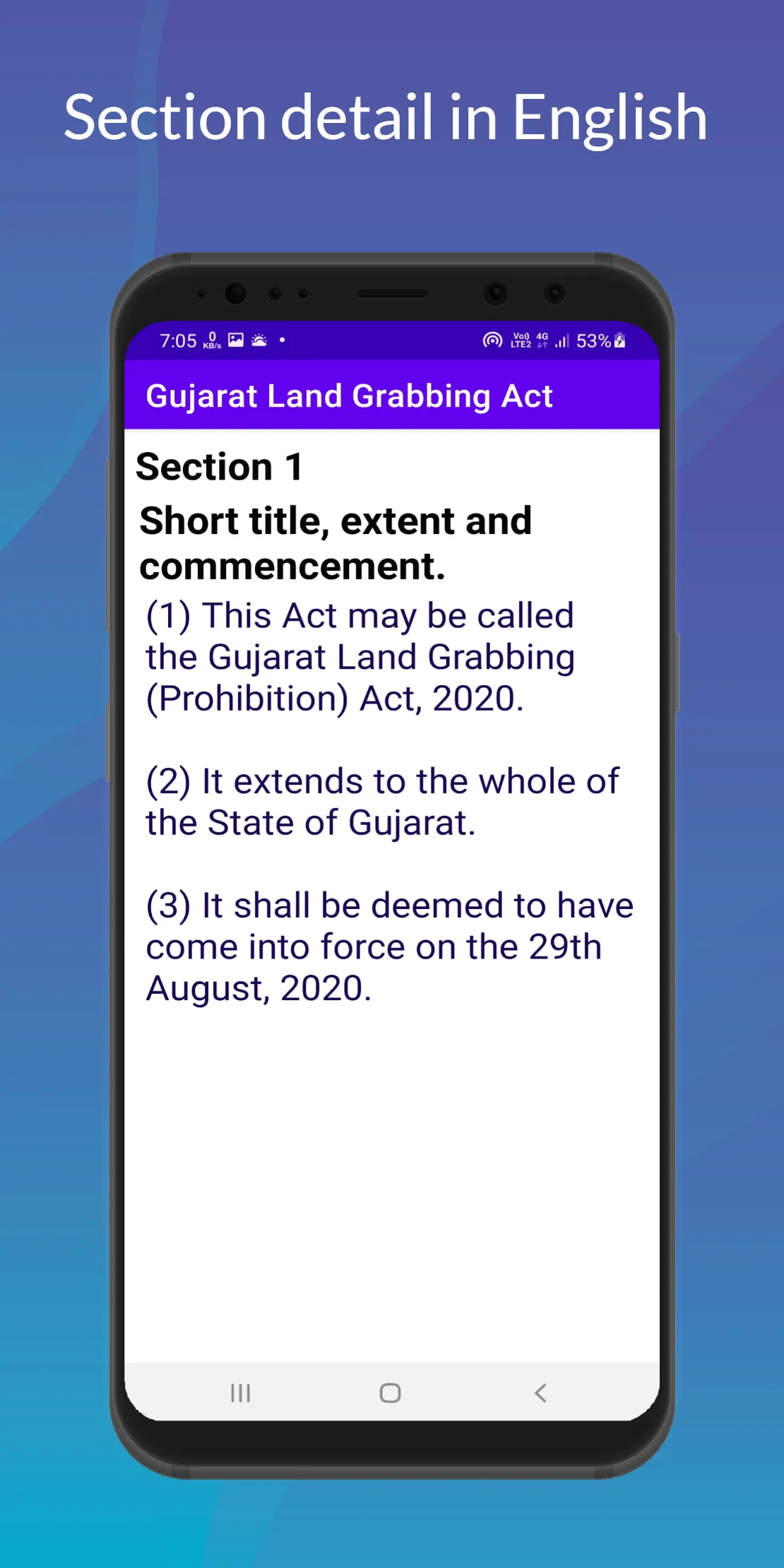 Gujarat Land Grabbing Act | Indus Appstore | Screenshot