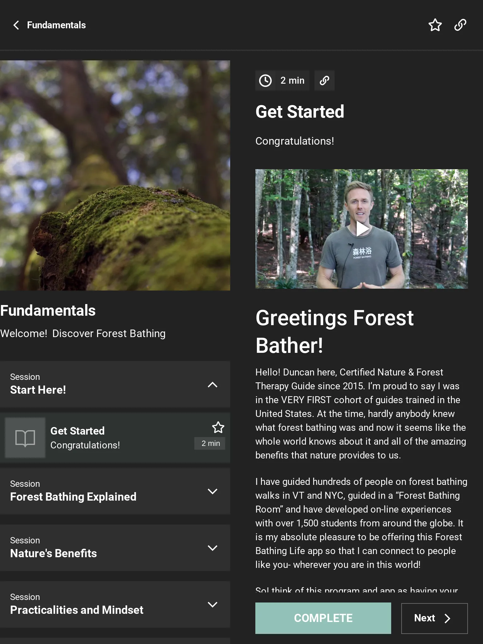 Forest Bathing Life | Indus Appstore | Screenshot