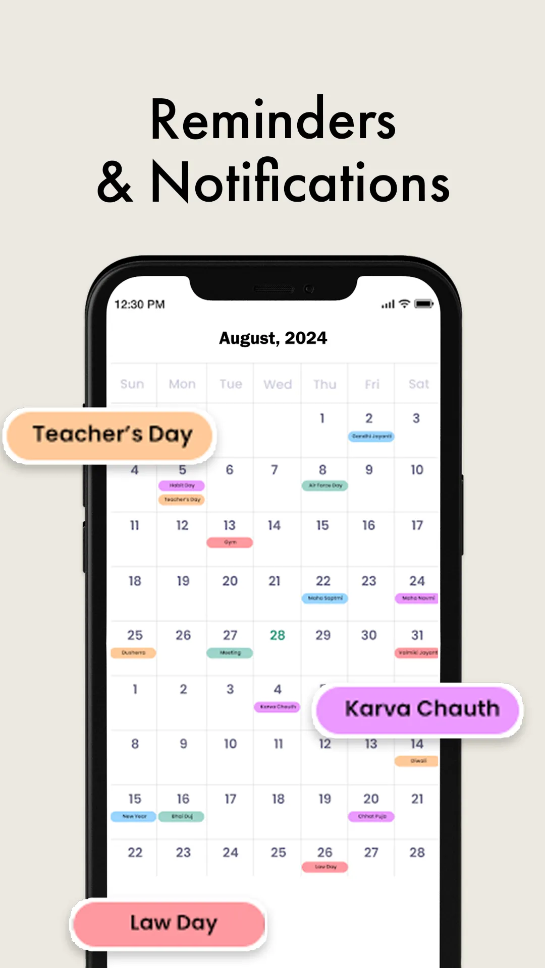 Calendar | Indus Appstore | Screenshot