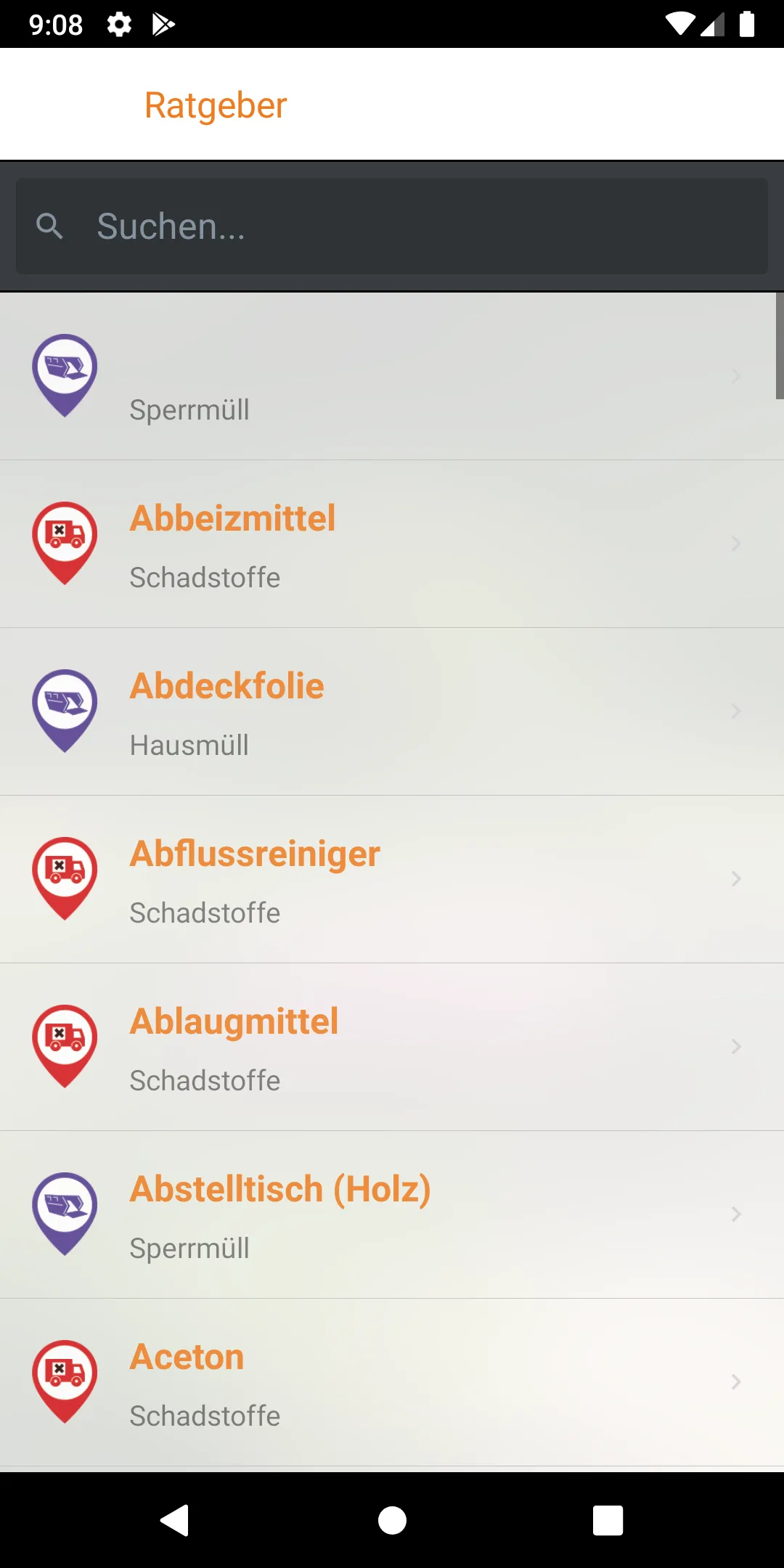 Abfall-App Kreis Pinneberg | Indus Appstore | Screenshot