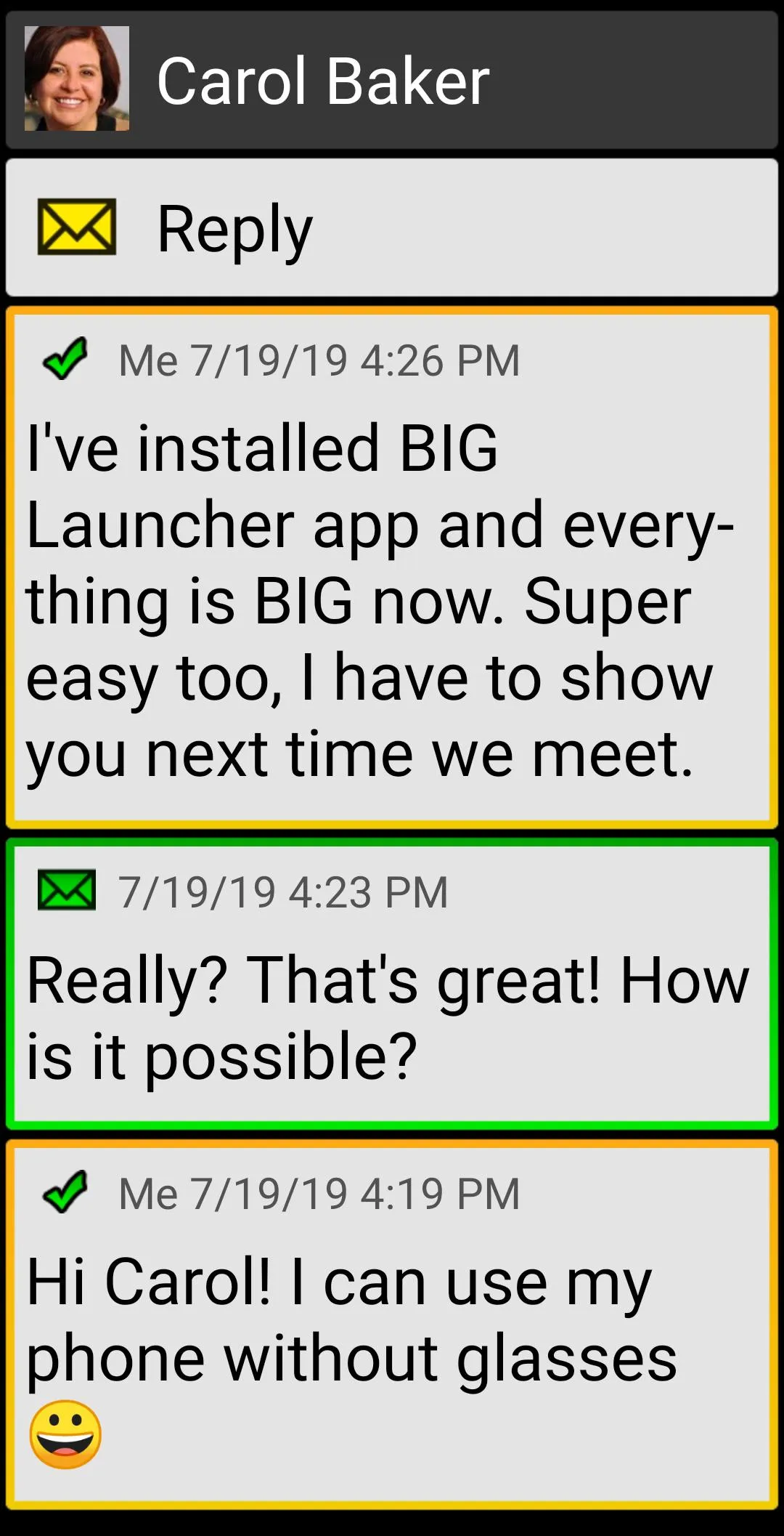 BIG SMS for Seniors | Indus Appstore | Screenshot