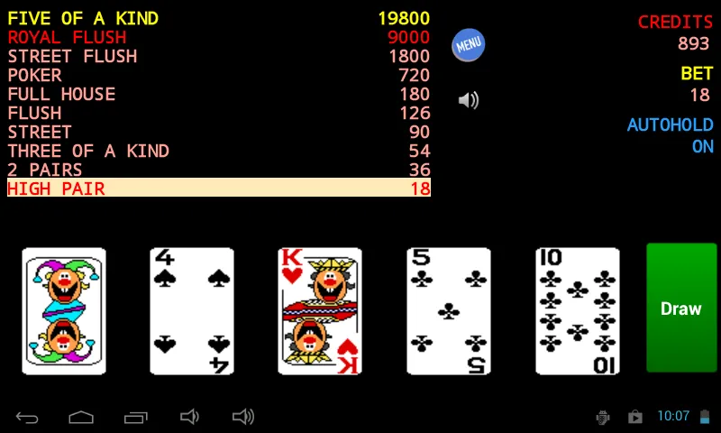 Jolly Card Poker | Indus Appstore | Screenshot