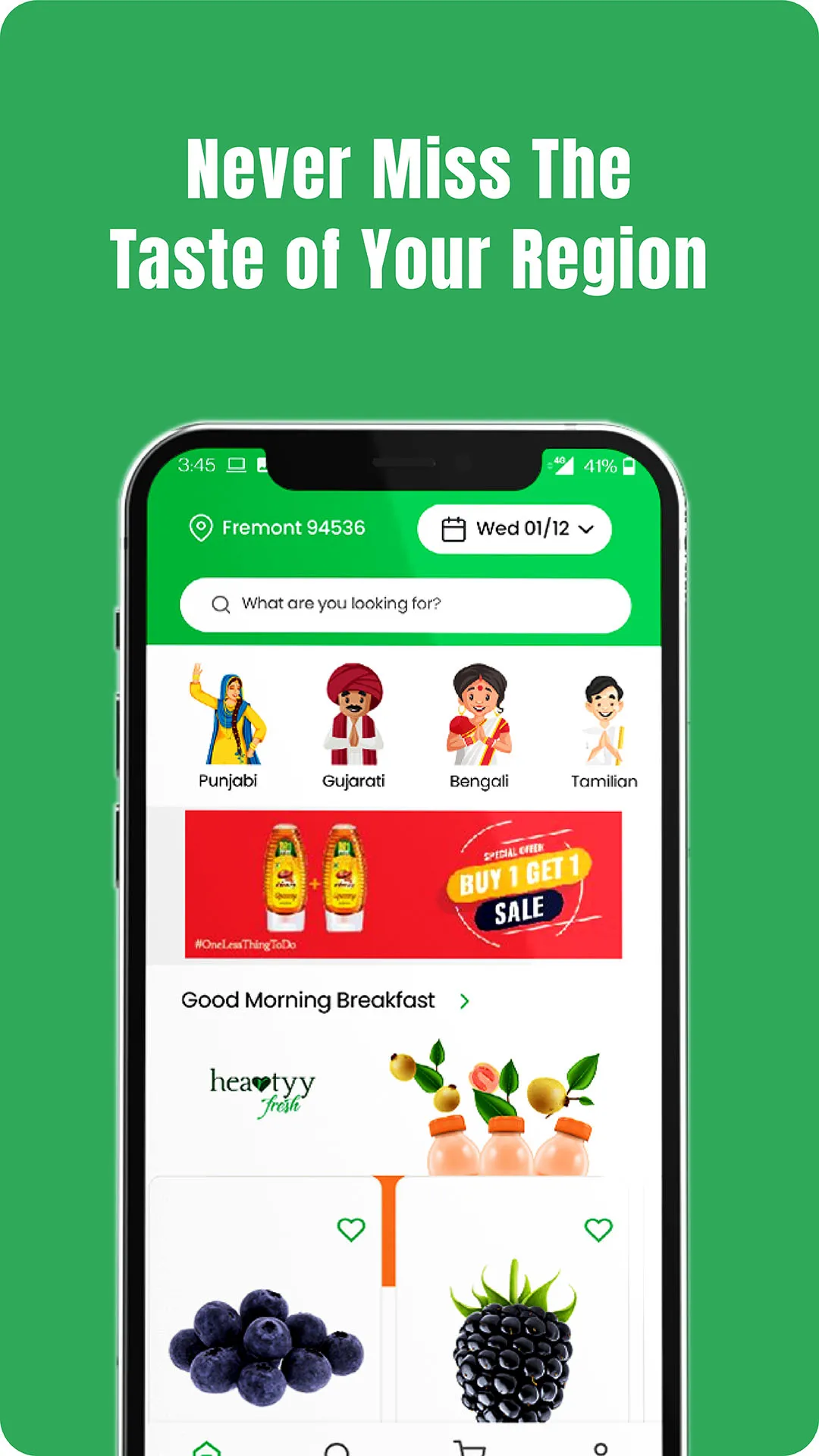 HeartyyFresh: Indian Groceries | Indus Appstore | Screenshot