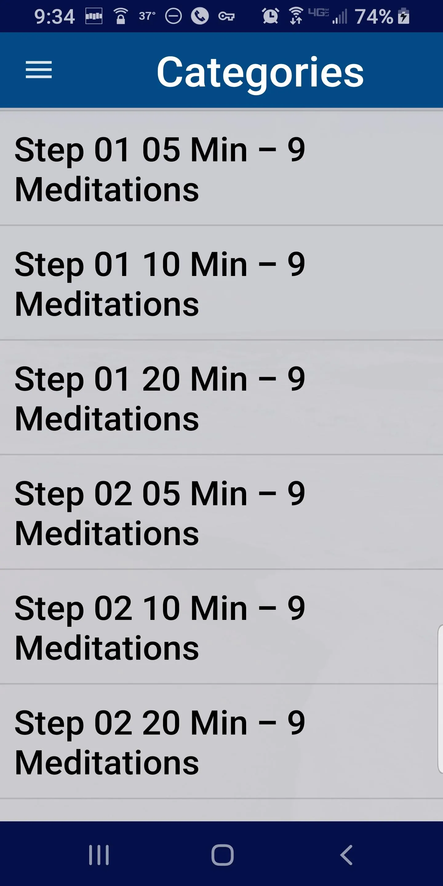 Sober Meditations and Recovery | Indus Appstore | Screenshot