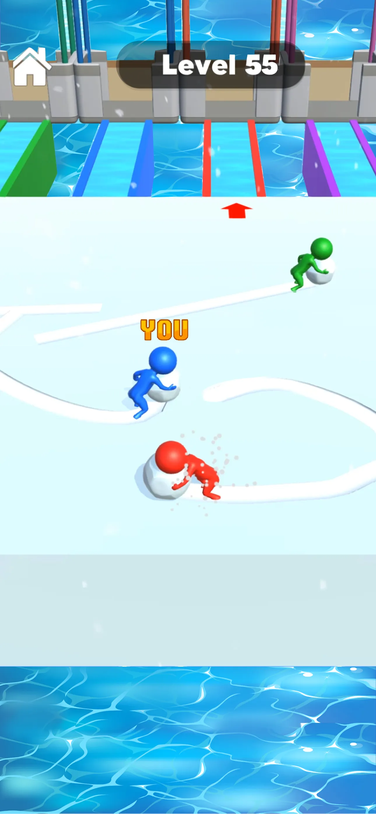 Snow Race 3D: Ice Bridge Run | Indus Appstore | Screenshot