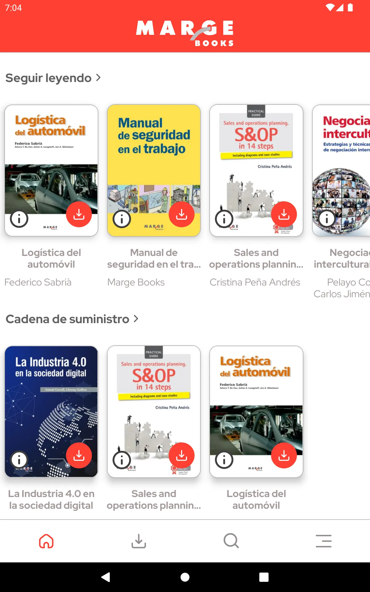 Biblioteca Digital Marge Books | Indus Appstore | Screenshot