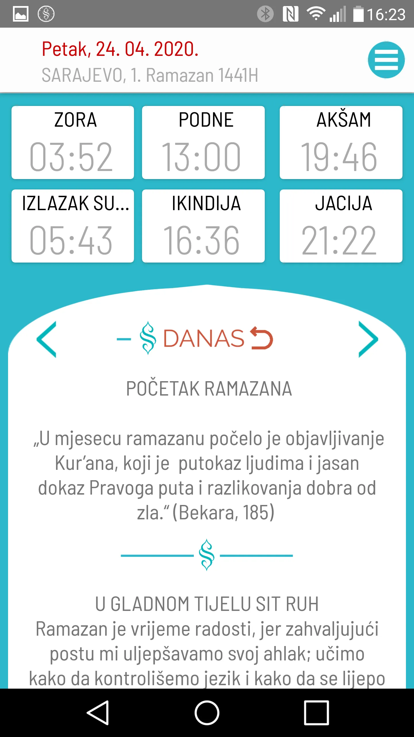 Semerkand Vaktija BiH | Indus Appstore | Screenshot