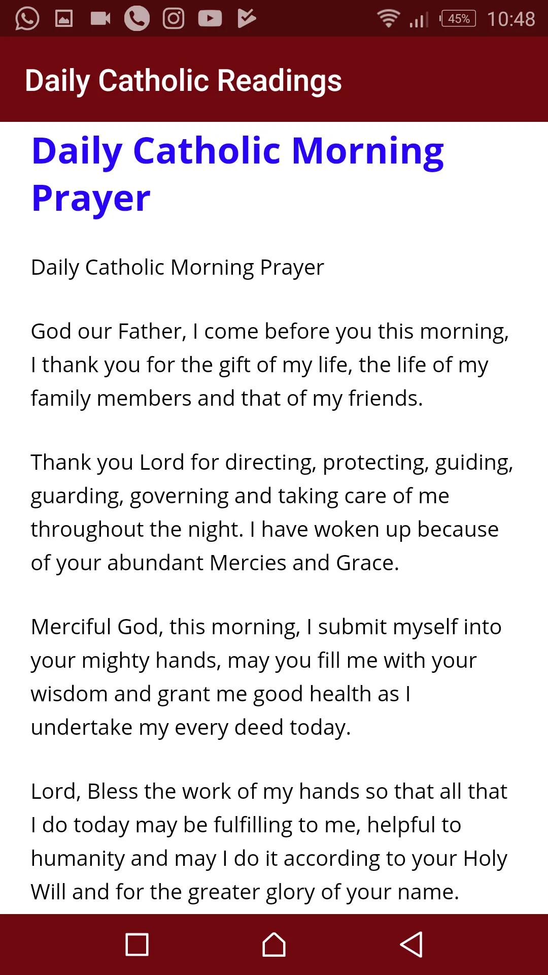 Daily Catholic Readings, Refle | Indus Appstore | Screenshot