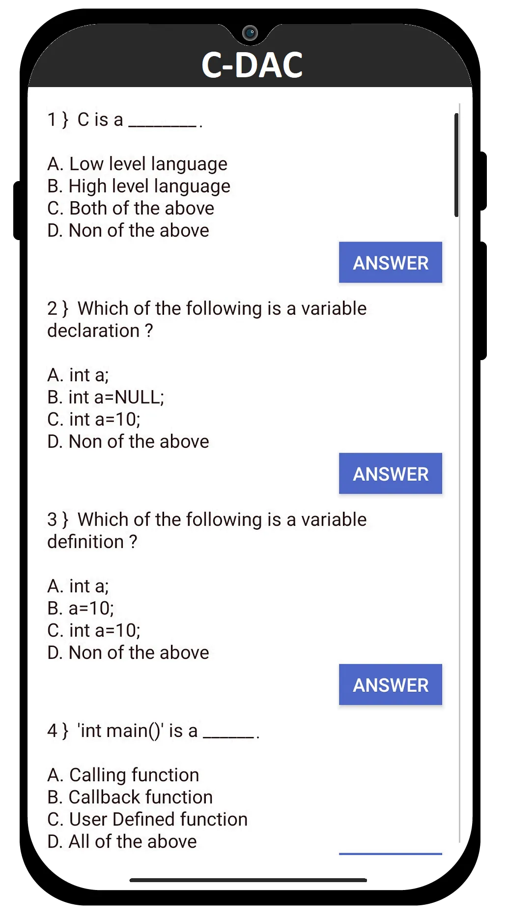 C-DAC (C-CAT) Exam Preparation | Indus Appstore | Screenshot