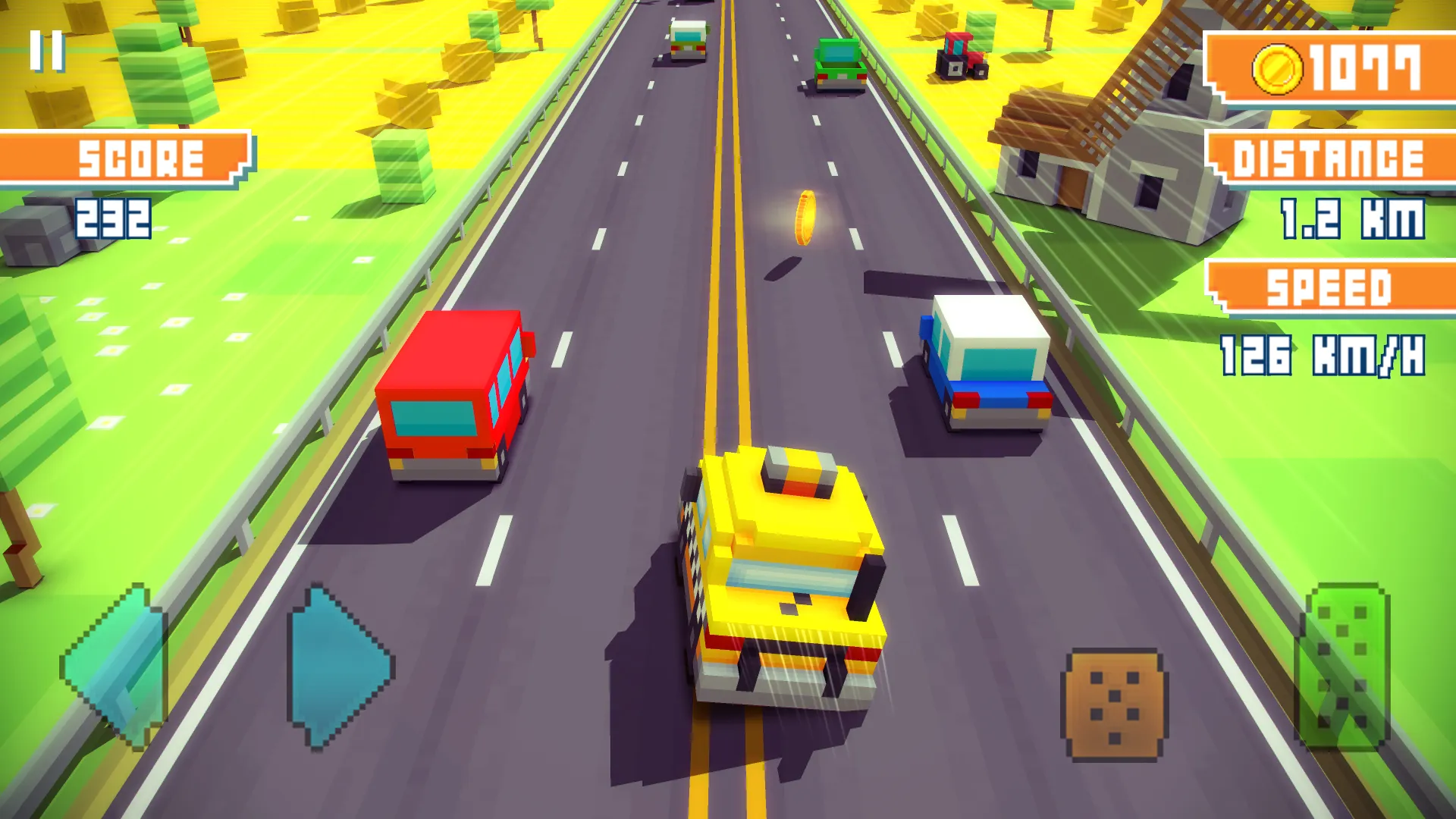 Blocky Highway: Traffic Racing | Indus Appstore | Screenshot