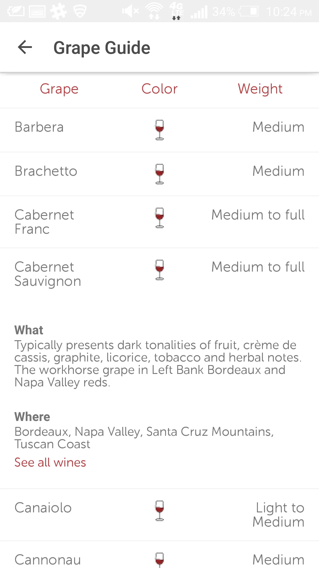 Vinous: Wine Reviews & Ratings | Indus Appstore | Screenshot