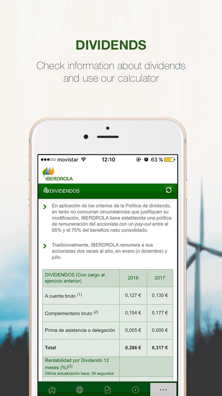 IBERDROLA Investor Relations | Indus Appstore | Screenshot