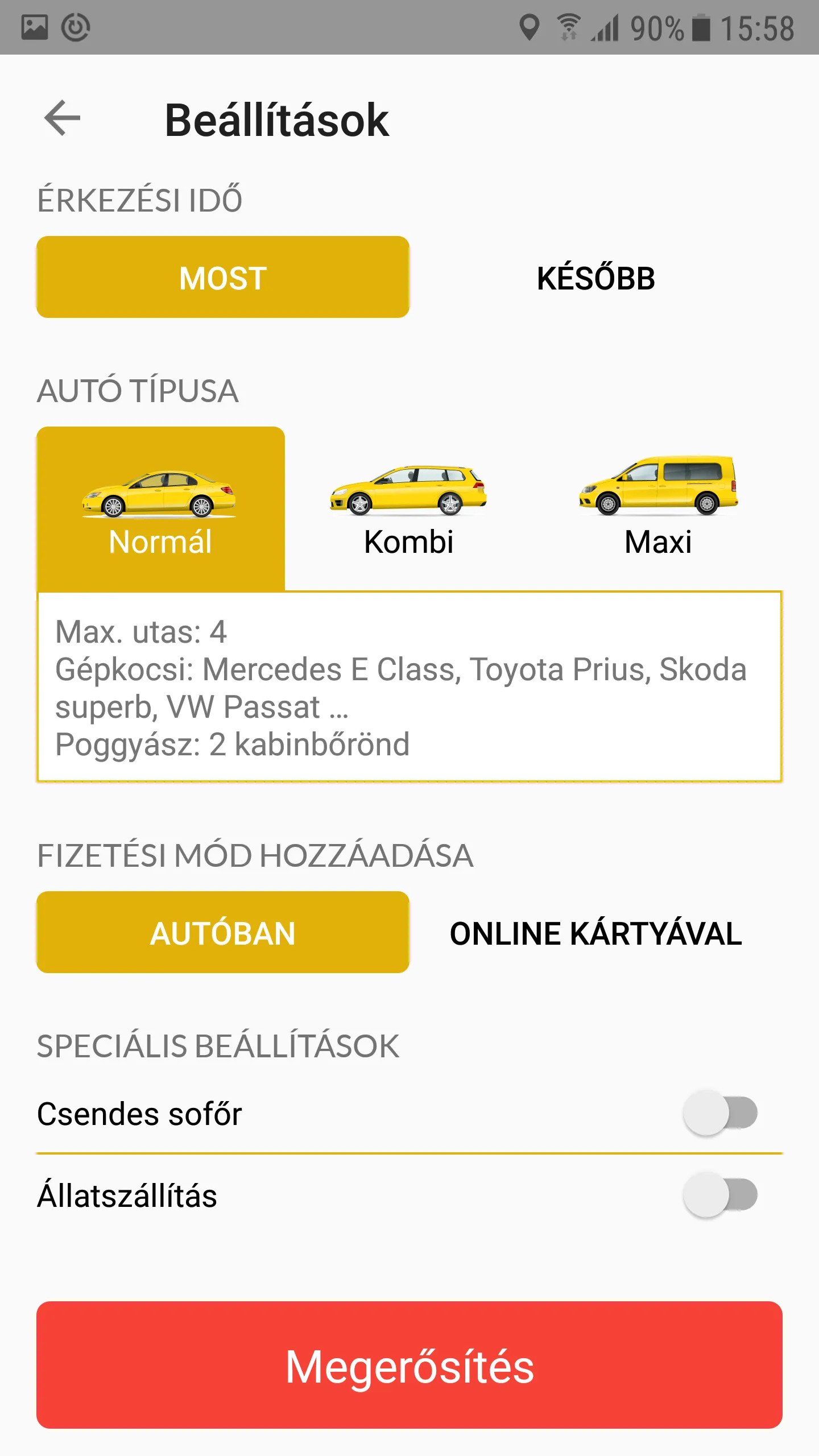 Főnix Taxi Debrecen | Indus Appstore | Screenshot