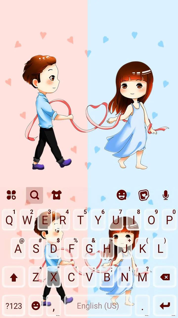 True Love Keyboard Theme | Indus Appstore | Screenshot