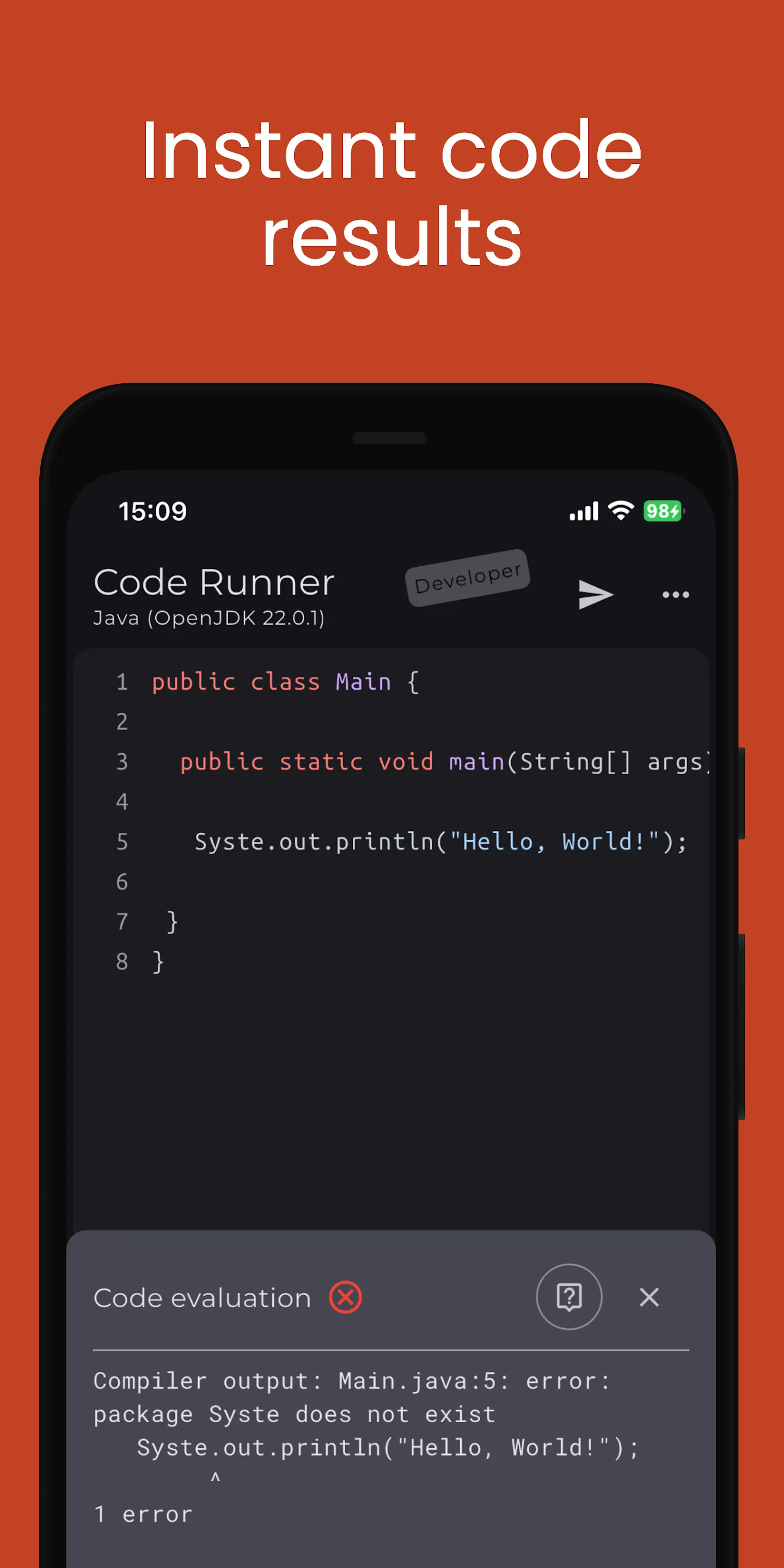 Code Runner App Compiler & IDE | Indus Appstore | Screenshot