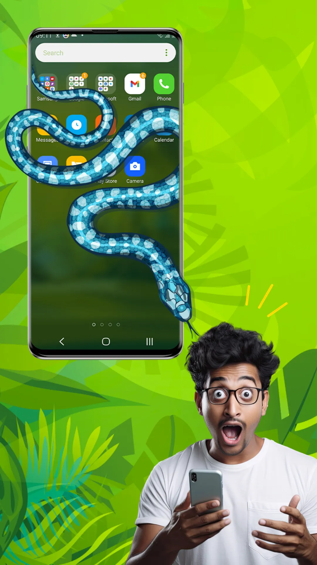 Snake On Screen - Joke | Indus Appstore | Screenshot