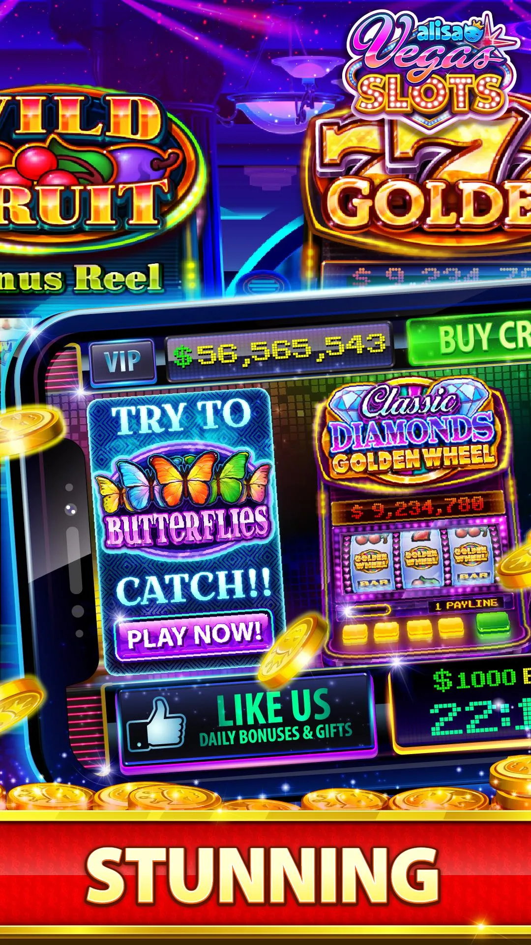 VEGAS Slots by Alisa – Free Fu | Indus Appstore | Screenshot