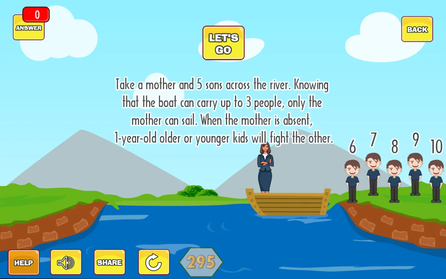 River Puzzle - IQ Test Mind | Indus Appstore | Screenshot