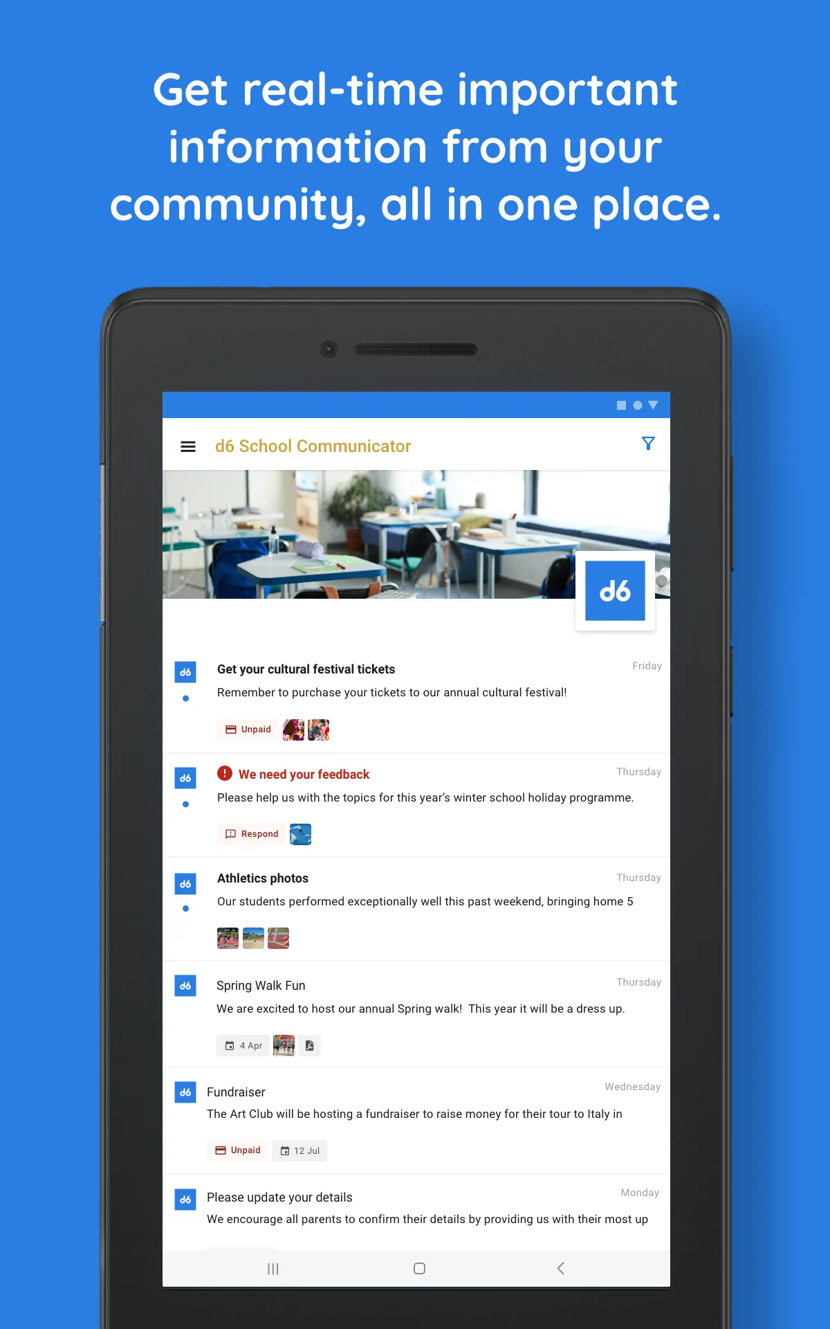 d6 School Communicator | Indus Appstore | Screenshot