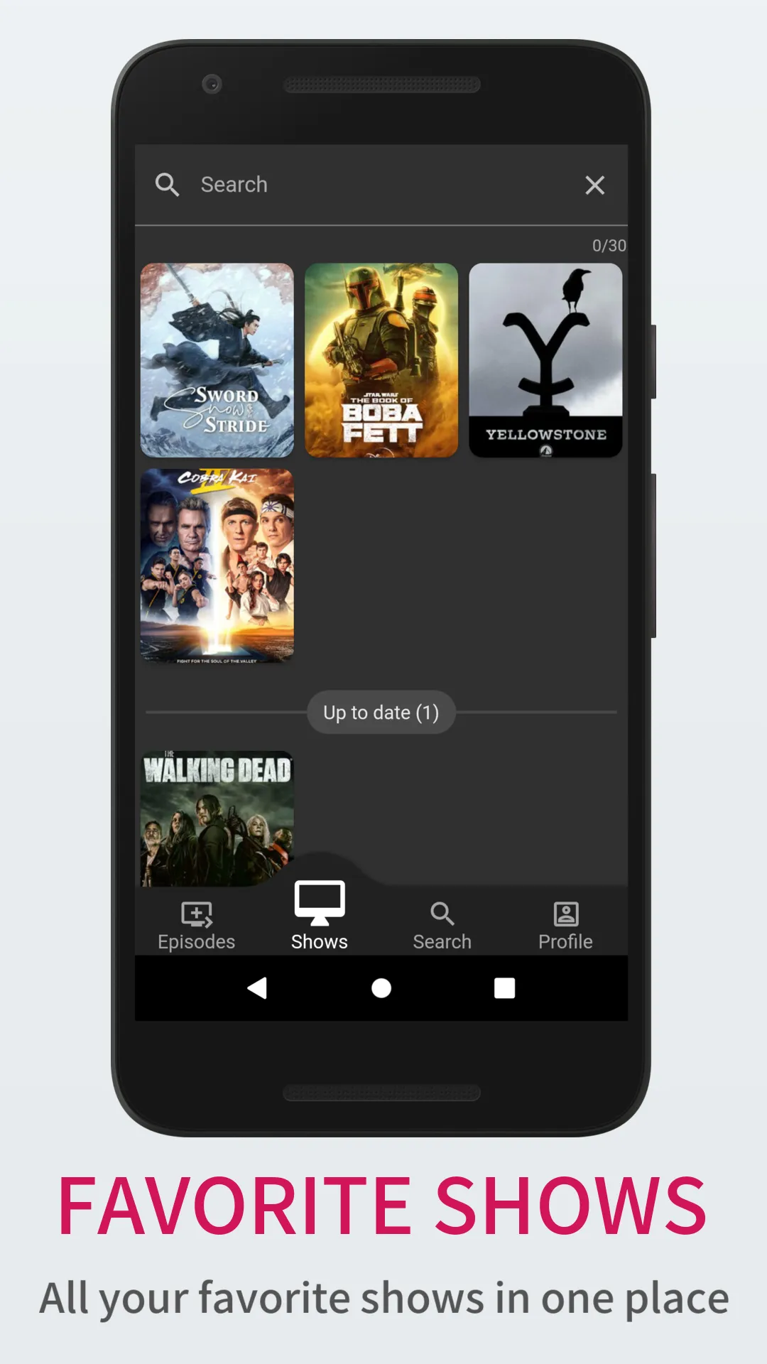 TV Series: Track your TV Shows | Indus Appstore | Screenshot