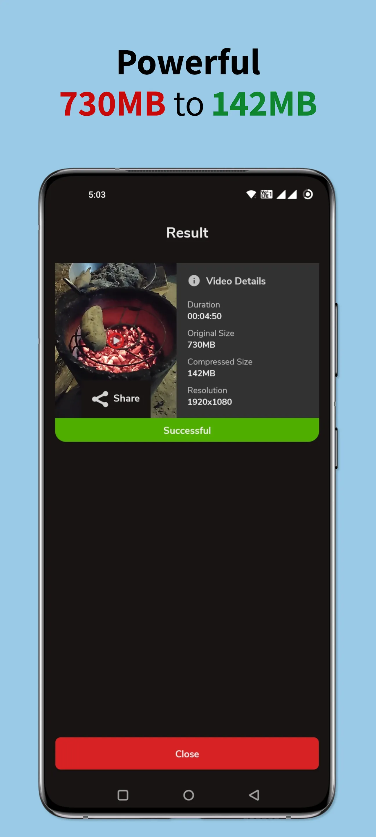 Reduce & compress video size | Indus Appstore | Screenshot