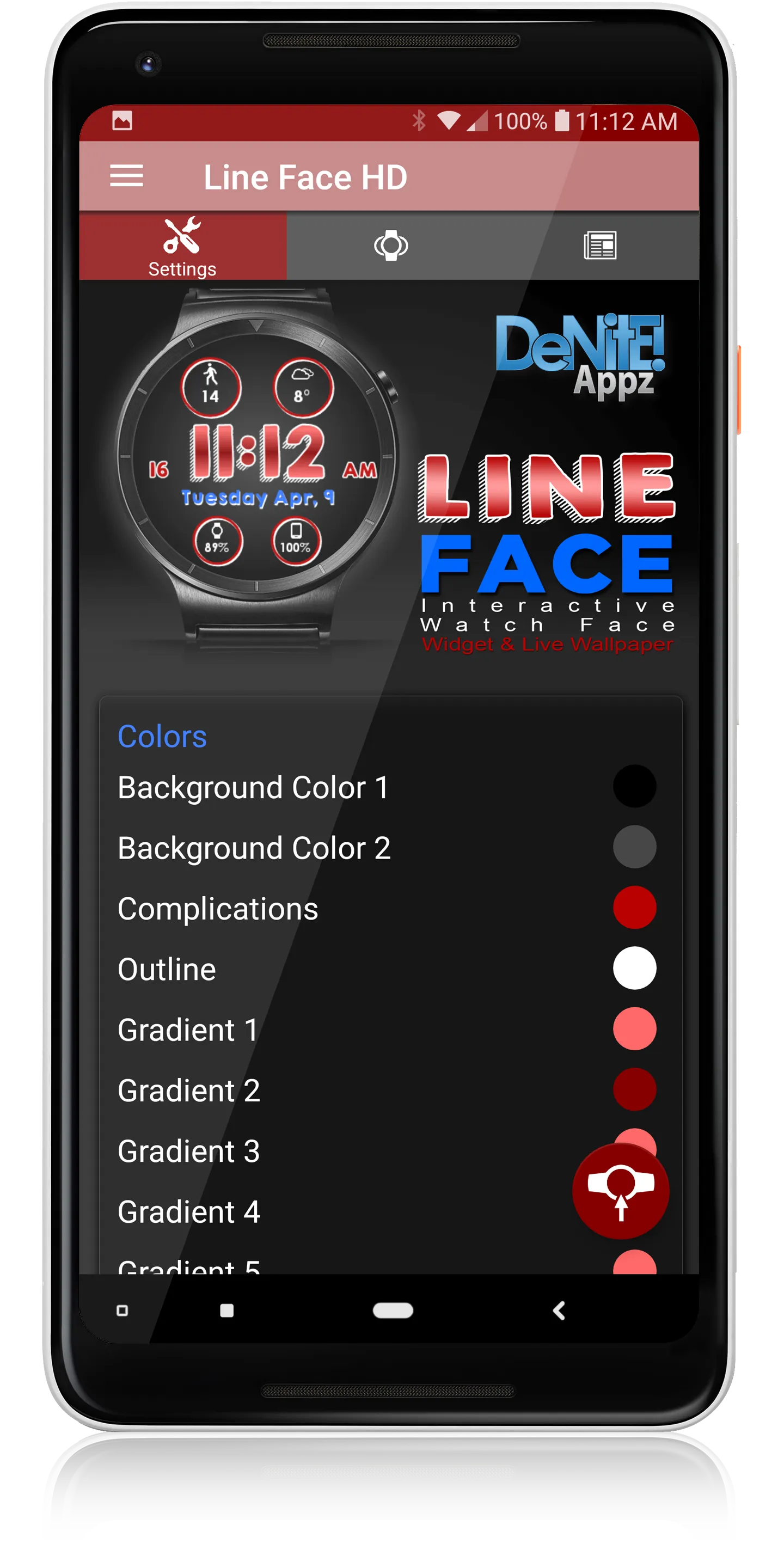 Line Face HD Watch Face | Indus Appstore | Screenshot