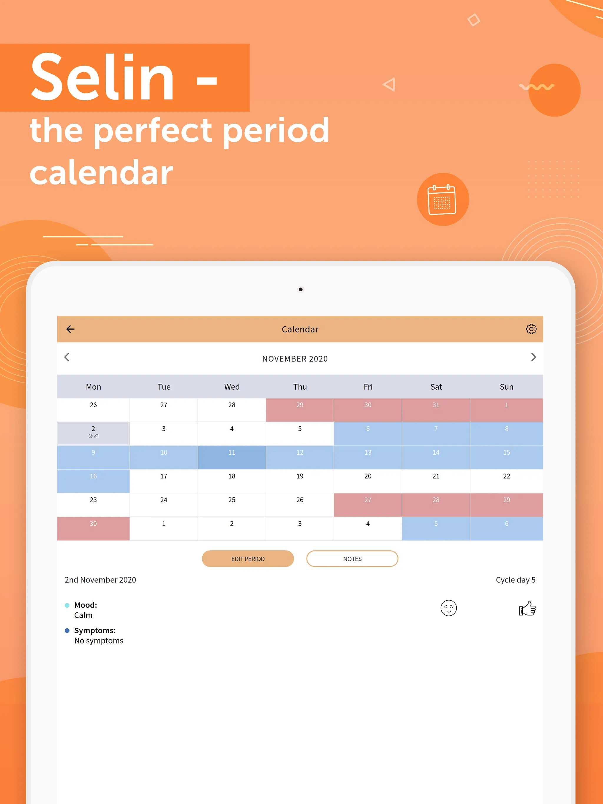 Period Tracker & Pill Reminder | Indus Appstore | Screenshot