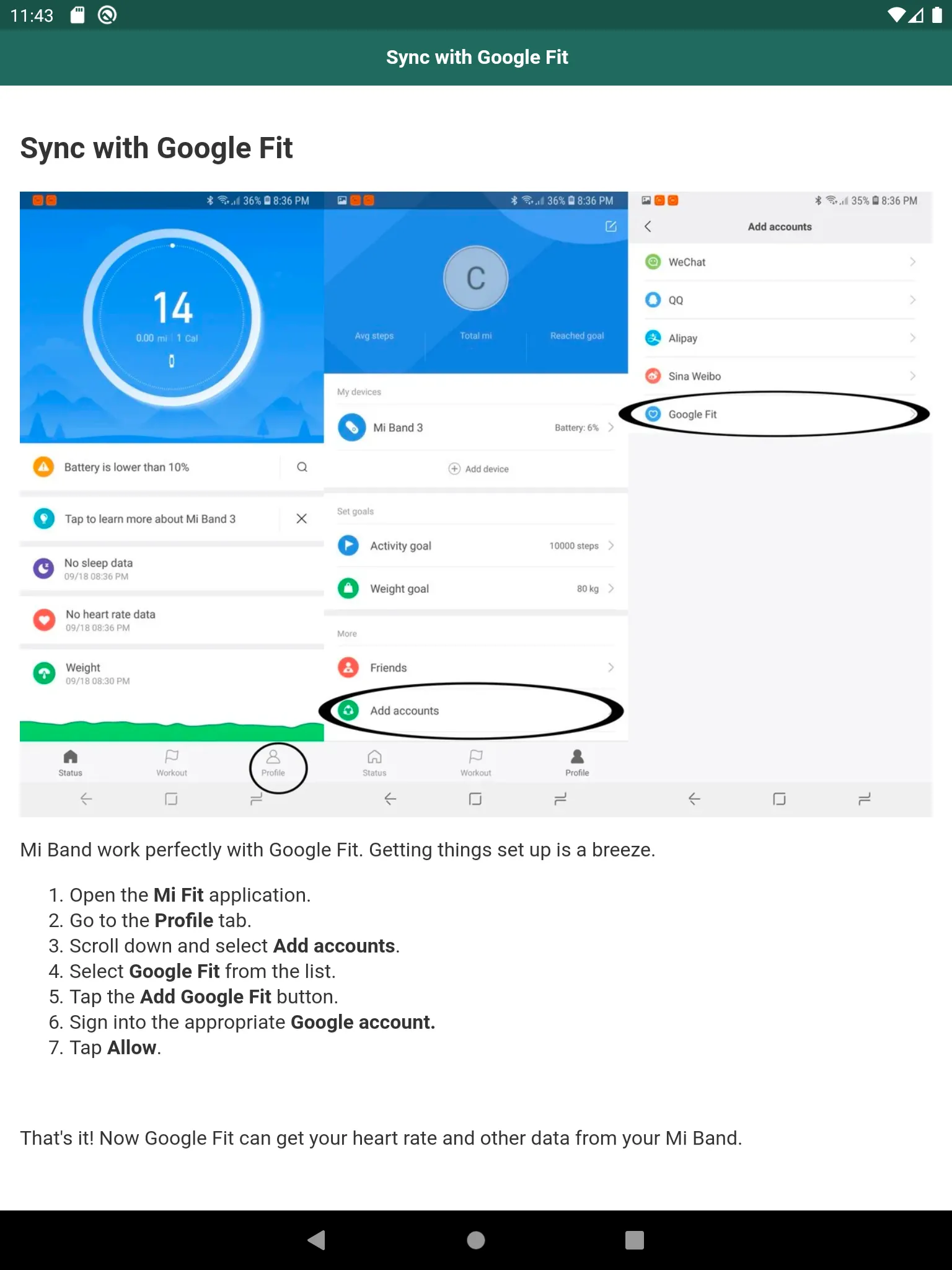 User Guide for Mi Band 5 | Indus Appstore | Screenshot