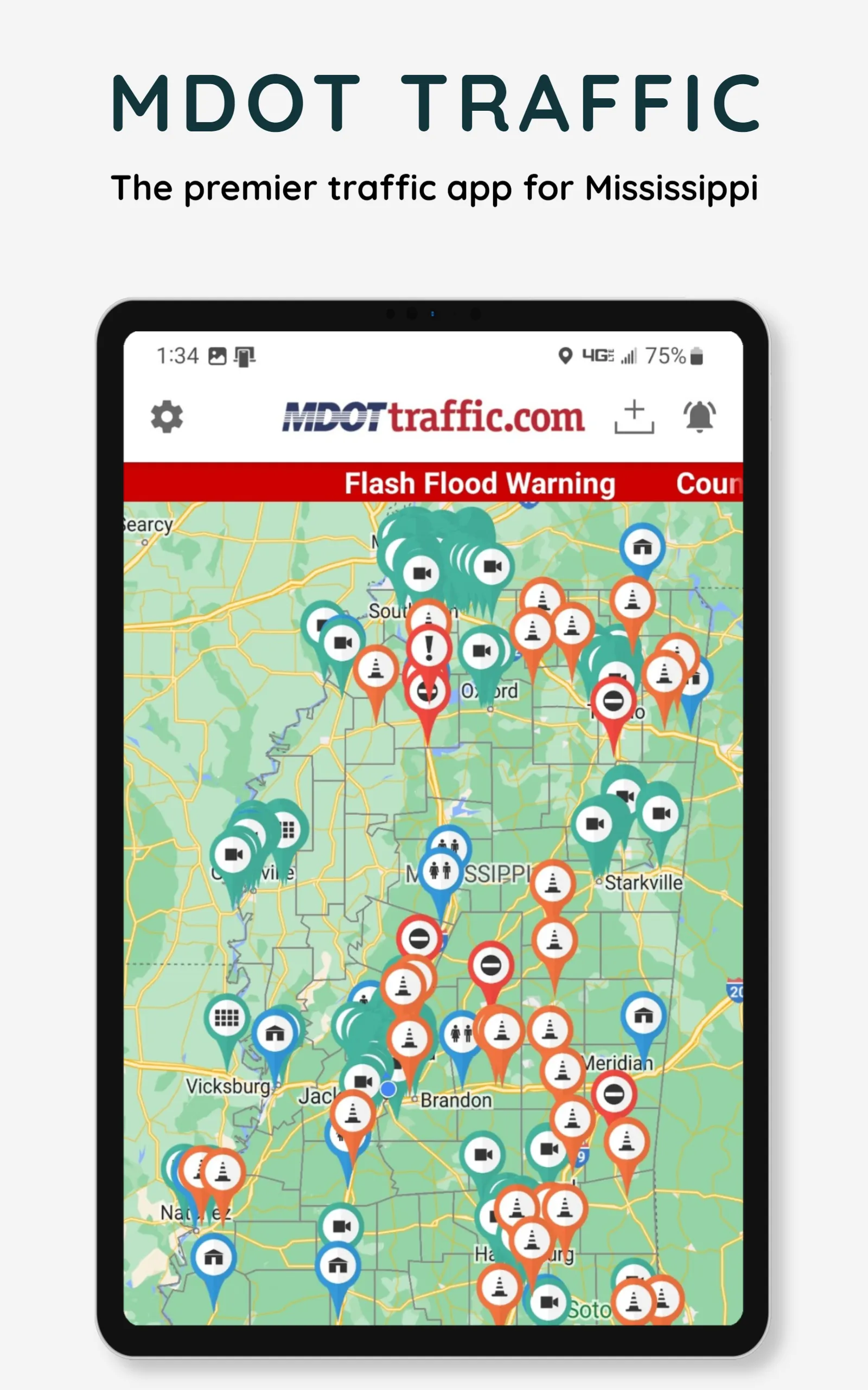 MDOT Traffic (Mississippi) | Indus Appstore | Screenshot