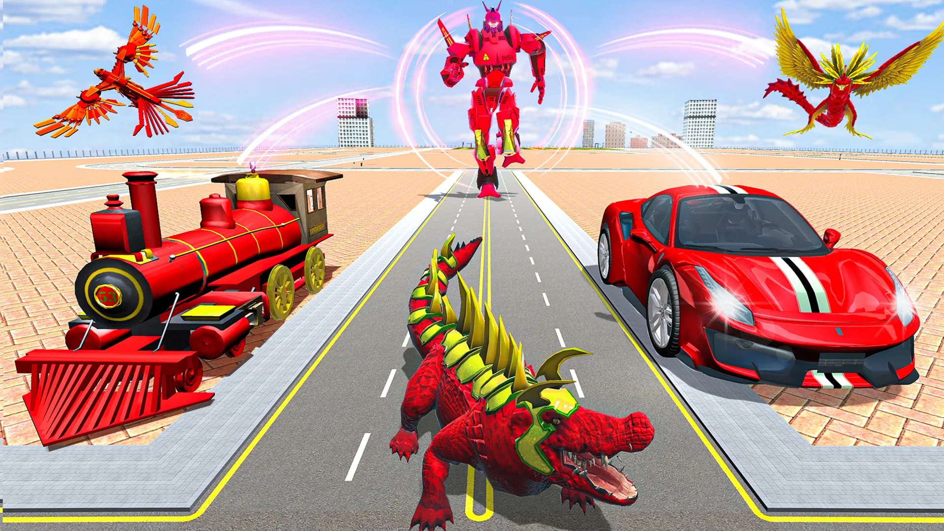 Crocodile Robot Car Game 3d | Indus Appstore | Screenshot