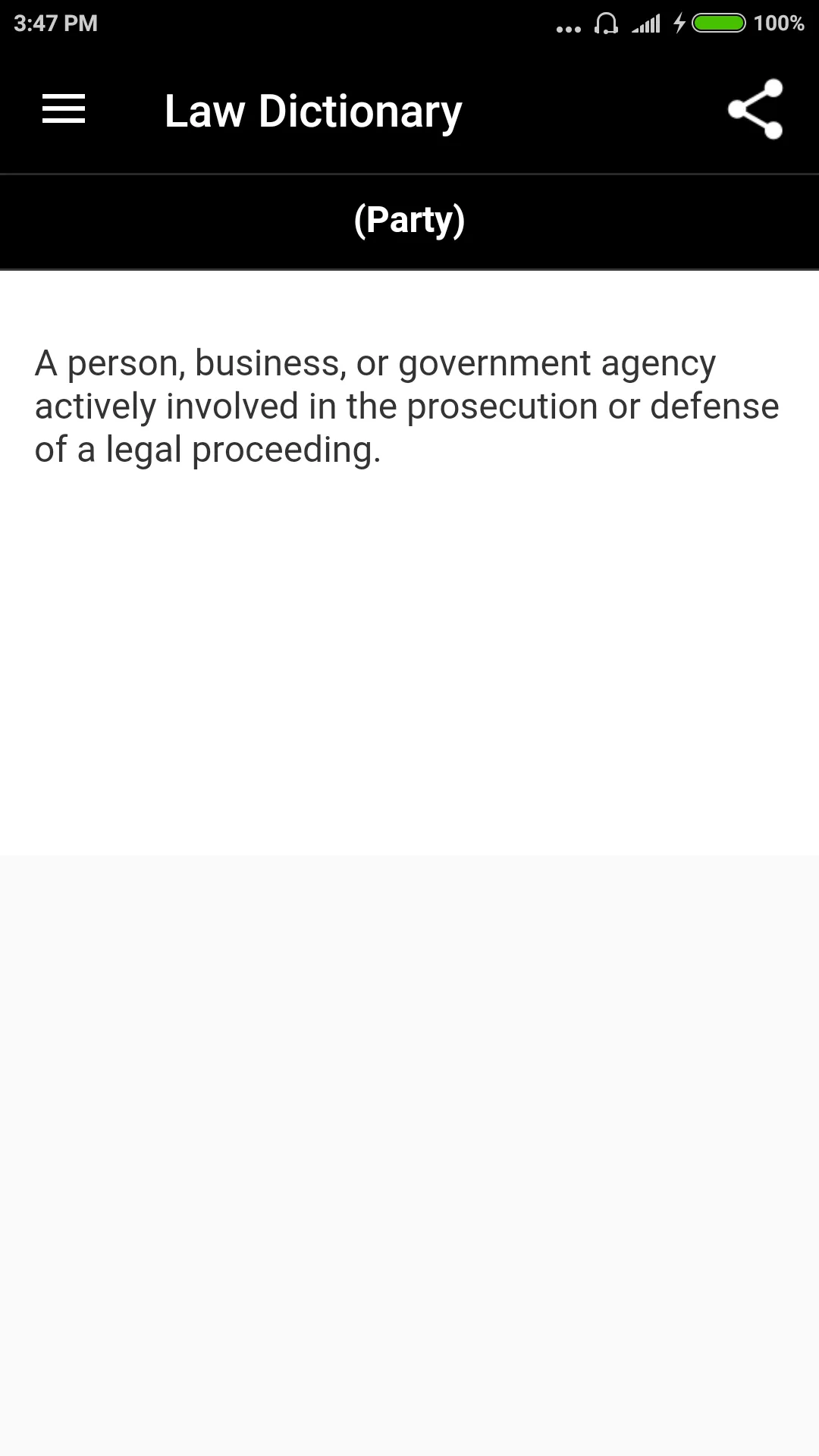 Law Dictionary | Indus Appstore | Screenshot