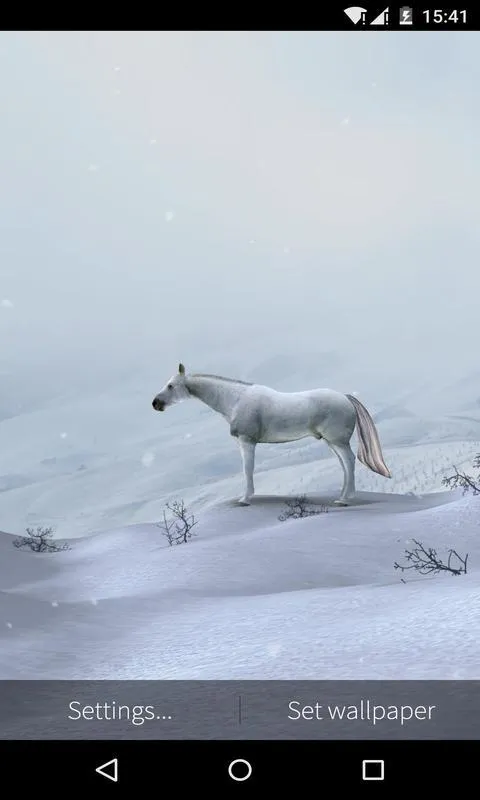 3D White Horse Live Wallpaper | Indus Appstore | Screenshot