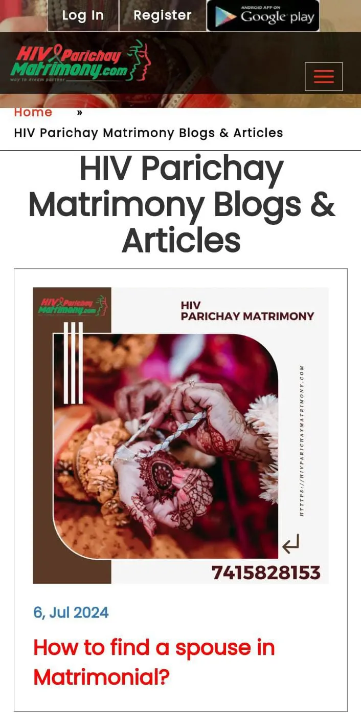 HIV Parichay Matrimony | Indus Appstore | Screenshot