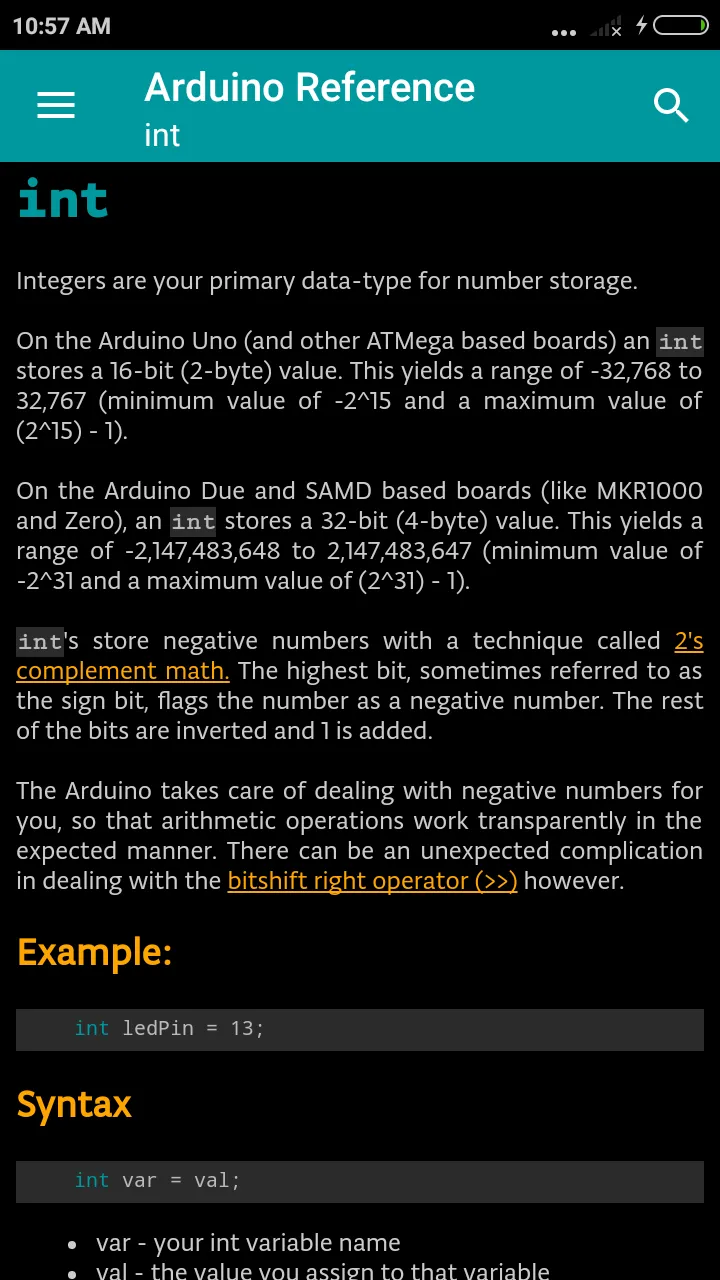 Arduino Language Reference | Indus Appstore | Screenshot