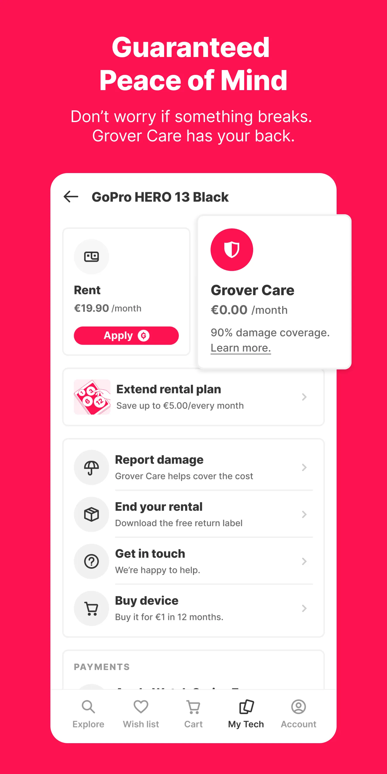 Grover - rent tech flexibly | Indus Appstore | Screenshot