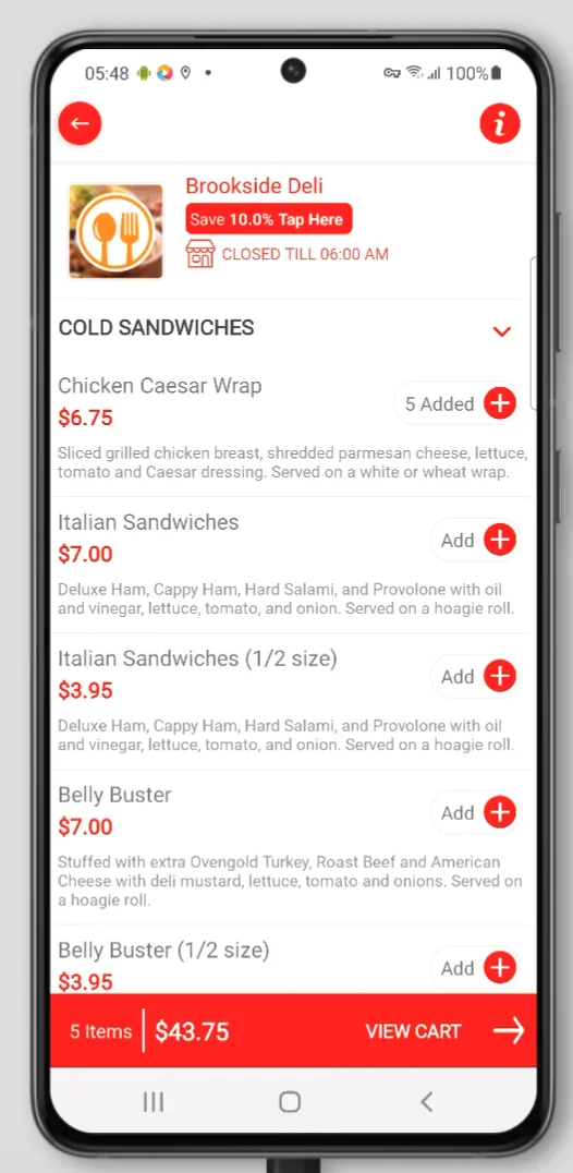 Brookside Deli | Indus Appstore | Screenshot