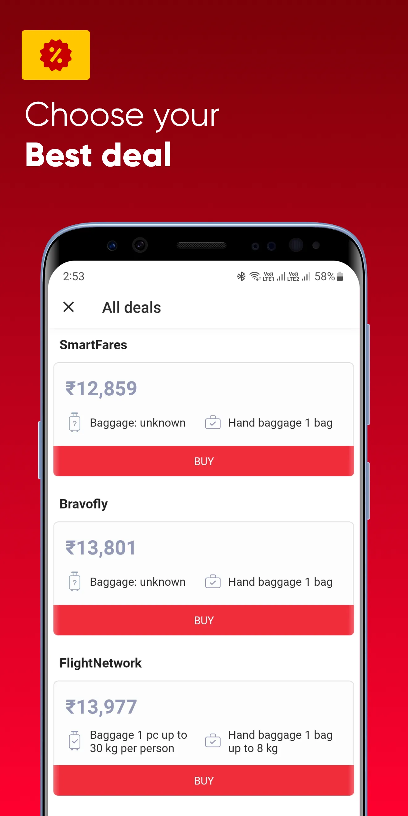 Last Minute Flight Booking App | Indus Appstore | Screenshot