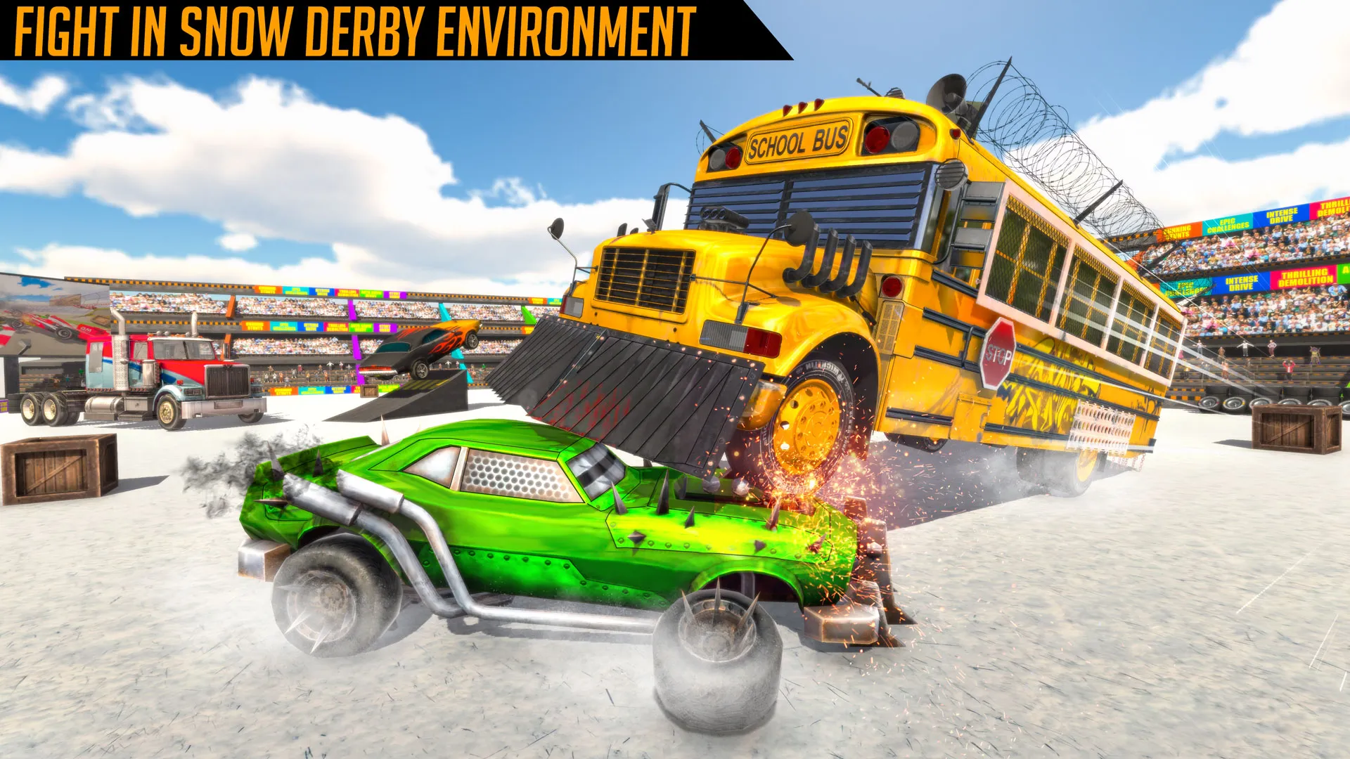 Monster Bus Derby Destruction | Indus Appstore | Screenshot