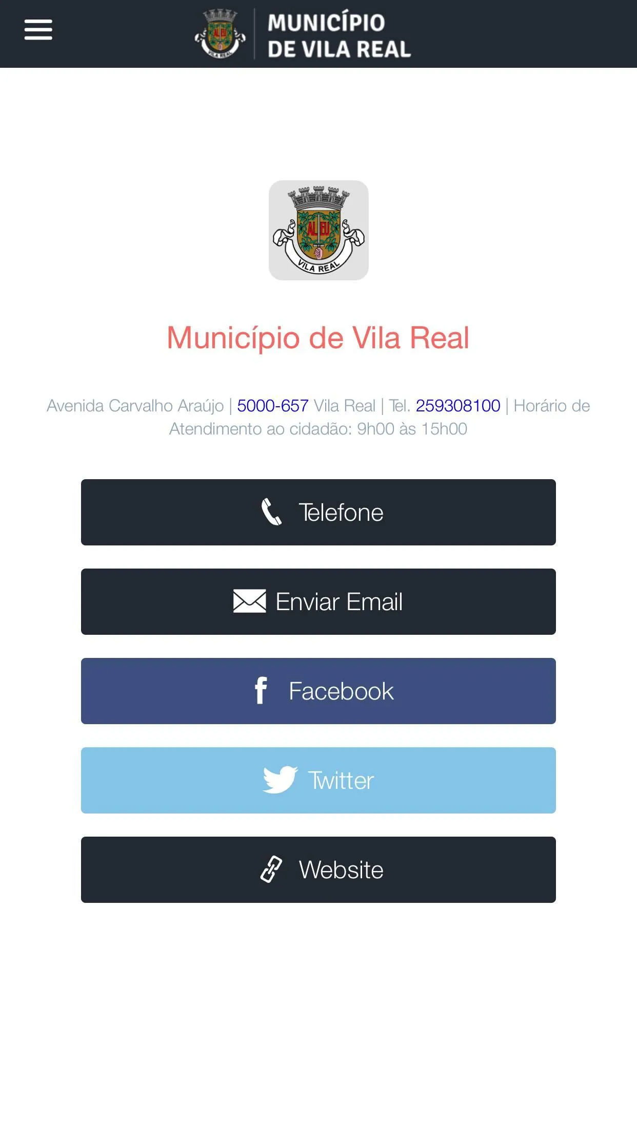 Município de Vila Real | Indus Appstore | Screenshot