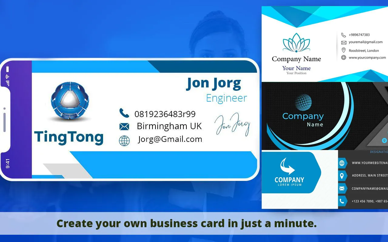 Digital Business Card Maker | Indus Appstore | Screenshot